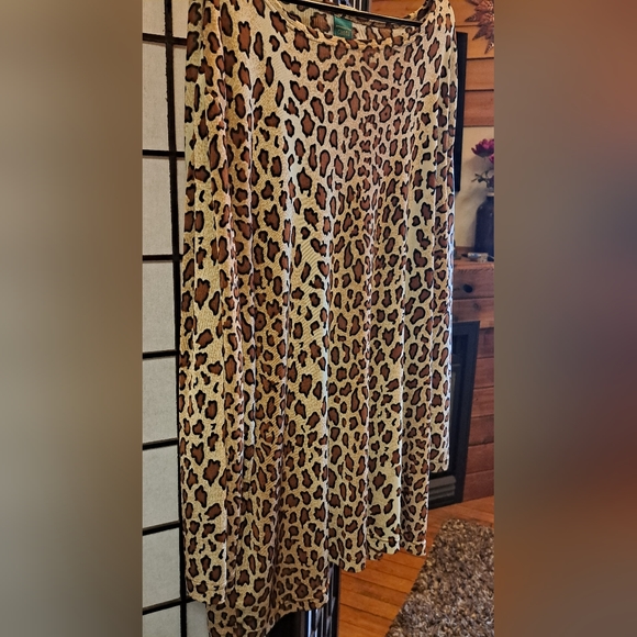 Rayon Plus Size Long Sleeve Canda Blouse - Picture 2 of 3